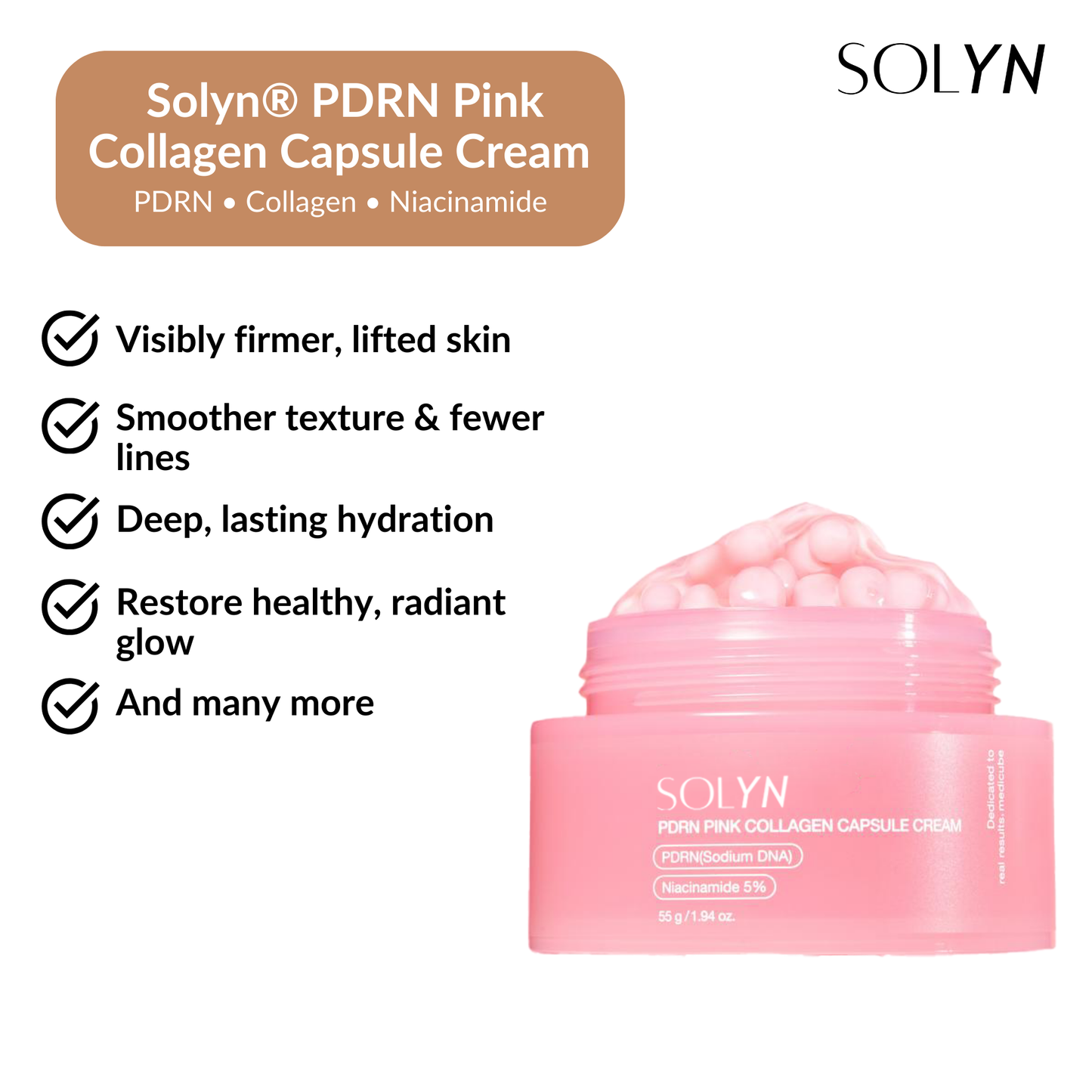 Solyn® PDRN Pink Collagen Cream - BOGO Sale